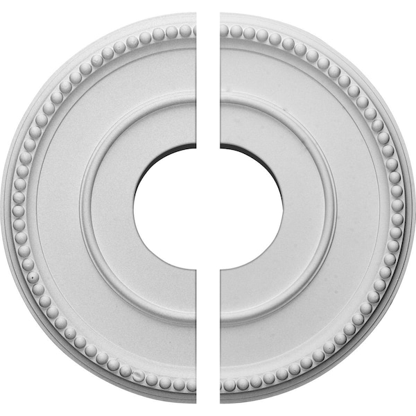 Ekena Millwork Bradford Ceiling Medallion, Two Piece (Fits Canopies up to 6 5/8"), 12 1/2"OD x 3 7/8"ID x 3/4"P CM12BR2 - main